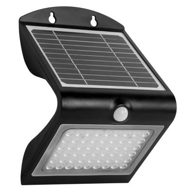 FlinQ Atalanta - Solar Wandlamp - Bewegingssensor - Zwart
