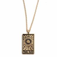 Amulet Goudkleurig Tarot 'de Zon' - thumbnail