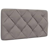 Bedframe met LED zonder matras 90x190 cm stof taupe - thumbnail