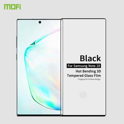 MOFI 9H 3D explosieveilige thermische buiging volledig scherm bedekt met gehard glas film voor Galaxy note10 (zwart)
