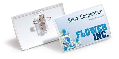 Durable badge met combiclip Click Fold ft 54 x 90 mm Durable badge met combiclip Click Fold ft 54 x 90 mm