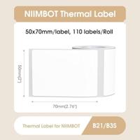 NIIMBOT A2A18918301 Wit 110 stuk(s) Prijslabels, Naametiketten - thumbnail