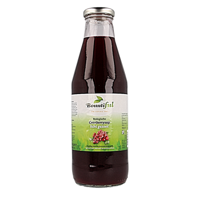 Cranberrysap gezoet bio 750 Milliliter