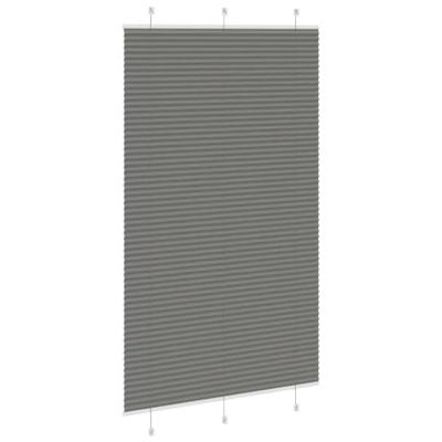 Pliss rolgordijn 120x200 cm stofbreedte 119,4 cm antraciet