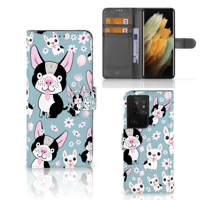 Samsung Galaxy S21 Ultra | Telefoonhoesje | Met pasjeshouder | Hondjes - thumbnail