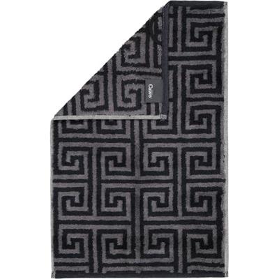 Cawö Cawo Noblesse Elegance Allover print Gastendoekje 30/50 zwart