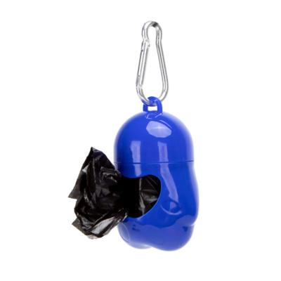 Nobleza Dispenser met rol poepzakjes - Blauw Nobleza Dispenser met rol poepzakjes - Blauw