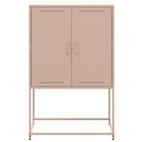 Hoge kast 68,5x38,5x107 cm staal roze - thumbnail