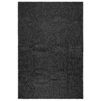 VidaXL Vloerkleed zizur binnen en buiten 120x170cm jute look antraciet - thumbnail