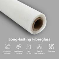 VidaXL Horrengaas wit 60 x 500 cm glasvezel - thumbnail