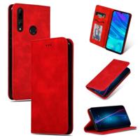 Retro huid voelen Business magnetische horizontale Flip lederen case voor Huawei P Smart 2019 & P Smart plus 2019 & mate 30 Lite (rood) - thumbnail