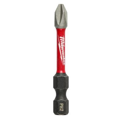 Milwaukee SHOCKWAVE™ IMPACT DUTY schroefbits PH2 x 50 mm VE=10 - 4932430855 Milwaukee SHOCKWAVE™ IMPACT DUTY schroefbits PH2 x 50 mm VE=10 - 4932430855