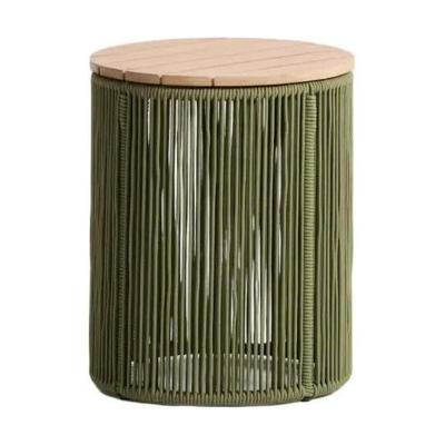 Kave Home Dandara bijzettafel Ø40 cm Groen