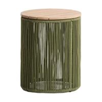 Kave Home Dandara bijzettafel Ø40 cm Groen - thumbnail