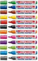 Textielmarker edding 4500 rond 2-3mm oranje | 10 stuks - thumbnail
