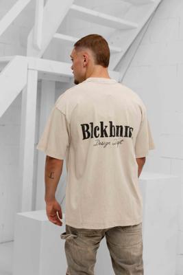Black Bananas Brush T-Shirt Heren Beige - Maat S - Kleur: Beige | Soccerfanshop