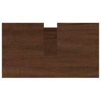 Badkamerkast 58x33x60 cm bewerkt hout bruineikenkleurig - thumbnail
