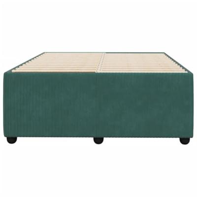 Bedframe zonder matras 120x200 cm fluweel donkergroen