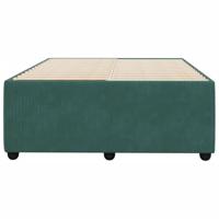 Bedframe zonder matras 120x200 cm fluweel donkergroen - thumbnail