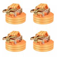 Spanbanden 1 ton 6mx38mm oranje 4 st - thumbnail