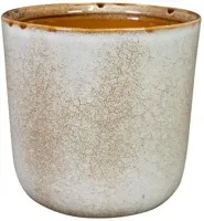 TS Collection bloempot hedy keramiek 16x14cm sand - thumbnail