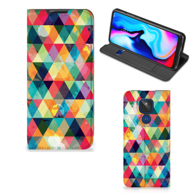 Motorola Moto G9 Play | Hoesje met Magneet | Geruit