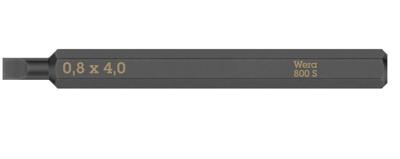 Wera 800 S sleufbits voor slagschroevendraaier, 0.8 x 4 x 70 mm - 05018140001
