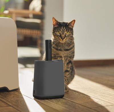 Rotho biala kattenbakschep + zakjes en houders antraciet