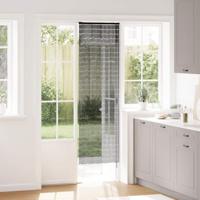 Insectengordijn 56x185 cm bamboe donkergrijs - thumbnail