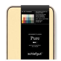 Schlafgut Schlafgut Pure Jersey Hoeslaken S - 90x190 - 100x220 164 Yellow Mid - thumbnail