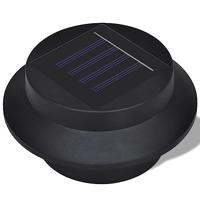 VidaXL Solar buitenlampset 6 stuks zwart - thumbnail