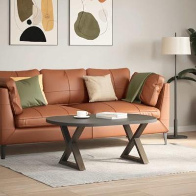 Salontafelpoten 2 st 50x(42-43,3) cm staal naturel