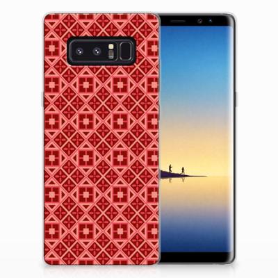 Samsung Galaxy Note 8 | TPU bumper | Batik Rood Samsung Galaxy Note 8 | TPU bumper | Batik Rood