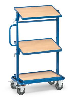 Fetra Hauptartikel 32911 Etagewagen Staal Poedercoating Laadvermogen (max.): 150 kg Stralend blauw (RAL 5007)