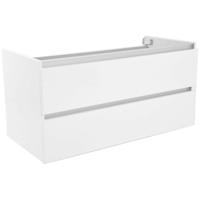 Wiesbaden Vision Onderkast 100x46cm Glans Wit met 2 Laden - thumbnail