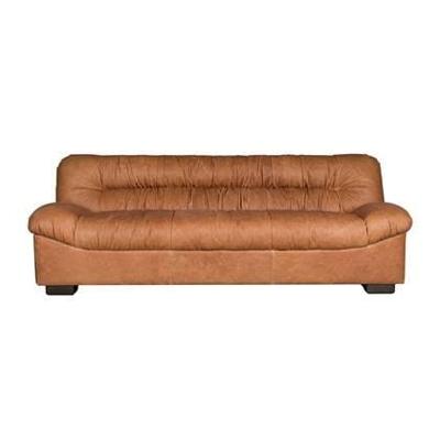 Dutchbone 3-zits Bank 'Douglas' Wax Leder, kleur Cognac Dutchbone 3-zits Bank 'Douglas' Wax Leder, kleur Cognac