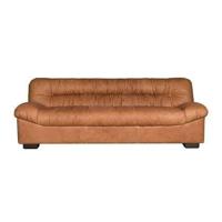 Dutchbone 3-zits Bank 'Douglas' Wax Leder, kleur Cognac - thumbnail