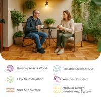 Terrastegels acaciahout 30 x 30 cm (10 stuks) - thumbnail