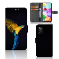 Samsung Galaxy A41 | Telefoonhoesje | Met pasjeshouder | Papegaai - thumbnail