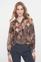 Geisha Blouse Print 53634-20 Blouse 925 Grey/brown - thumbnail