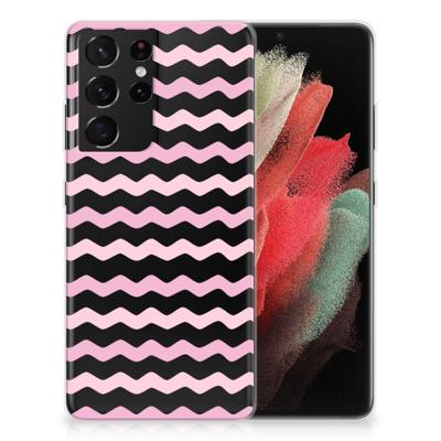 Samsung Galaxy S21 Ultra | TPU bumper | Waves Roze