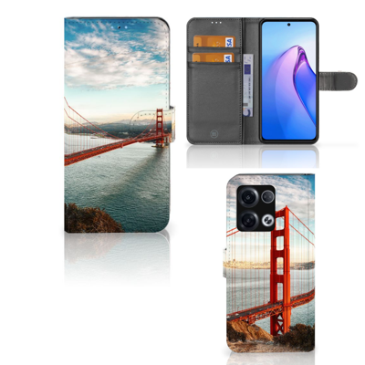 OPPO Reno8 Pro | Flip Cover | Golden Gate Bridge