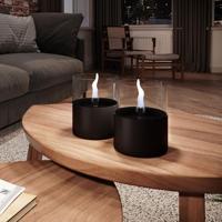 Lilly Glass 10 cm - zwart - thumbnail