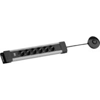 Bachmann BM005904 Overspanningsveilige stekkerdoos Grijs, Zwart Randaarde stekker 1 stuk(s) - thumbnail