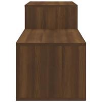 Schoenenkast 150x35x45 cm bewerkt hout bruineikenkleurig - thumbnail