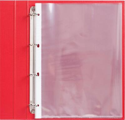 100 Showtassen A4 4-gaats 0,08mm PP glad Quantore