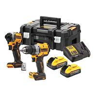 DeWALT DCK2051H2T Accu combiset 2-delig (DCD800 + DCF850) 18V XR 5.0Ah POWERSTACK in TSTAK - thumbnail
