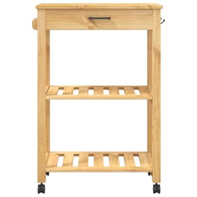 Keukentrolley MONZA 60x40x88,5 cm massief grenenhout