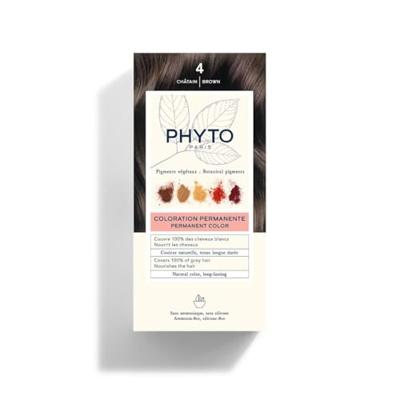 Phytocolor Permanente Haarkleuring 4 Chatain Intense en Natuurlijke Kleur