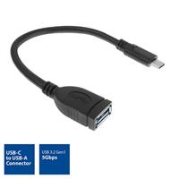 ACT AC7340 USB-C OTG Kabel USB 3.2 Gen2 USB-C Male/USB-A Female - 20 cm - thumbnail